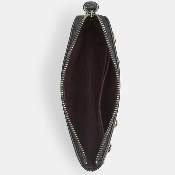 Coach Corner Zip Wristlet With Rivets NWT - Picture 3 of 3